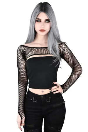 Bite Me Fishnet Bolero [B]