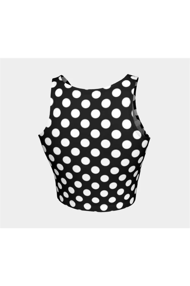 Black & Whtie Polkadot Athletic Top