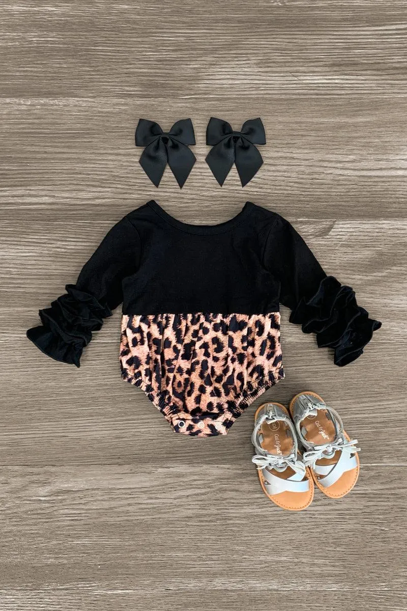 Black Cheetah Onesie