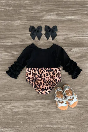 Black Cheetah Onesie