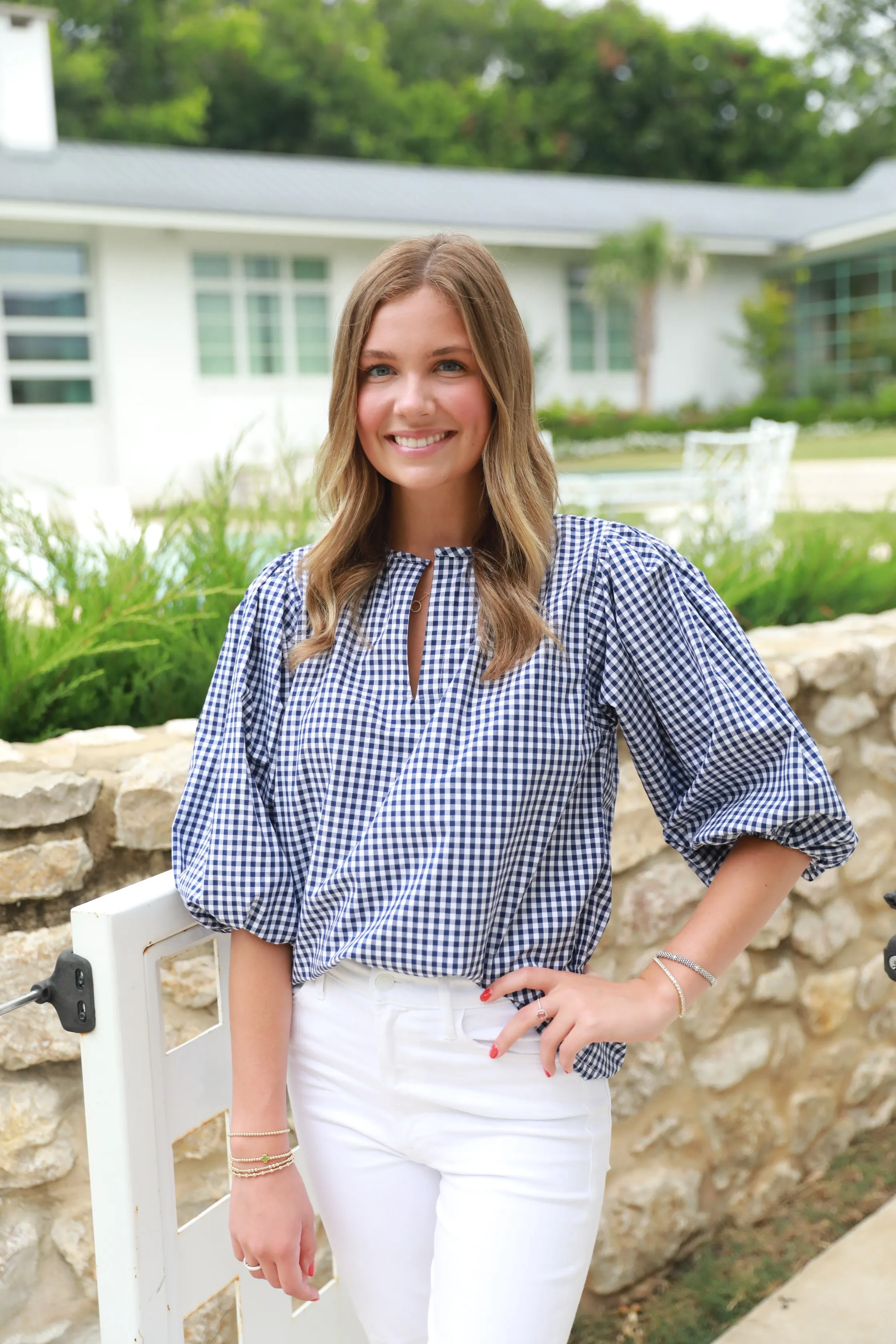 Black Label Claudia Top Gingham Collection