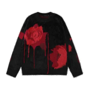 Bloody Rose Knit Sweater