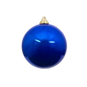 Blue Candy Apple Ball Ornament, 6"