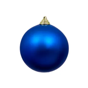 Blue Matte Ball Ornament, 8"