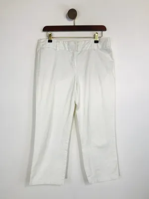 Boden Women's Crop High Waist Chinos Trousers | UK12 | White