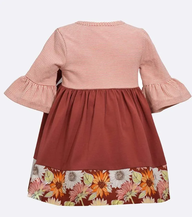 Bonnie Jean Pumpkin Applique Dress | W23979