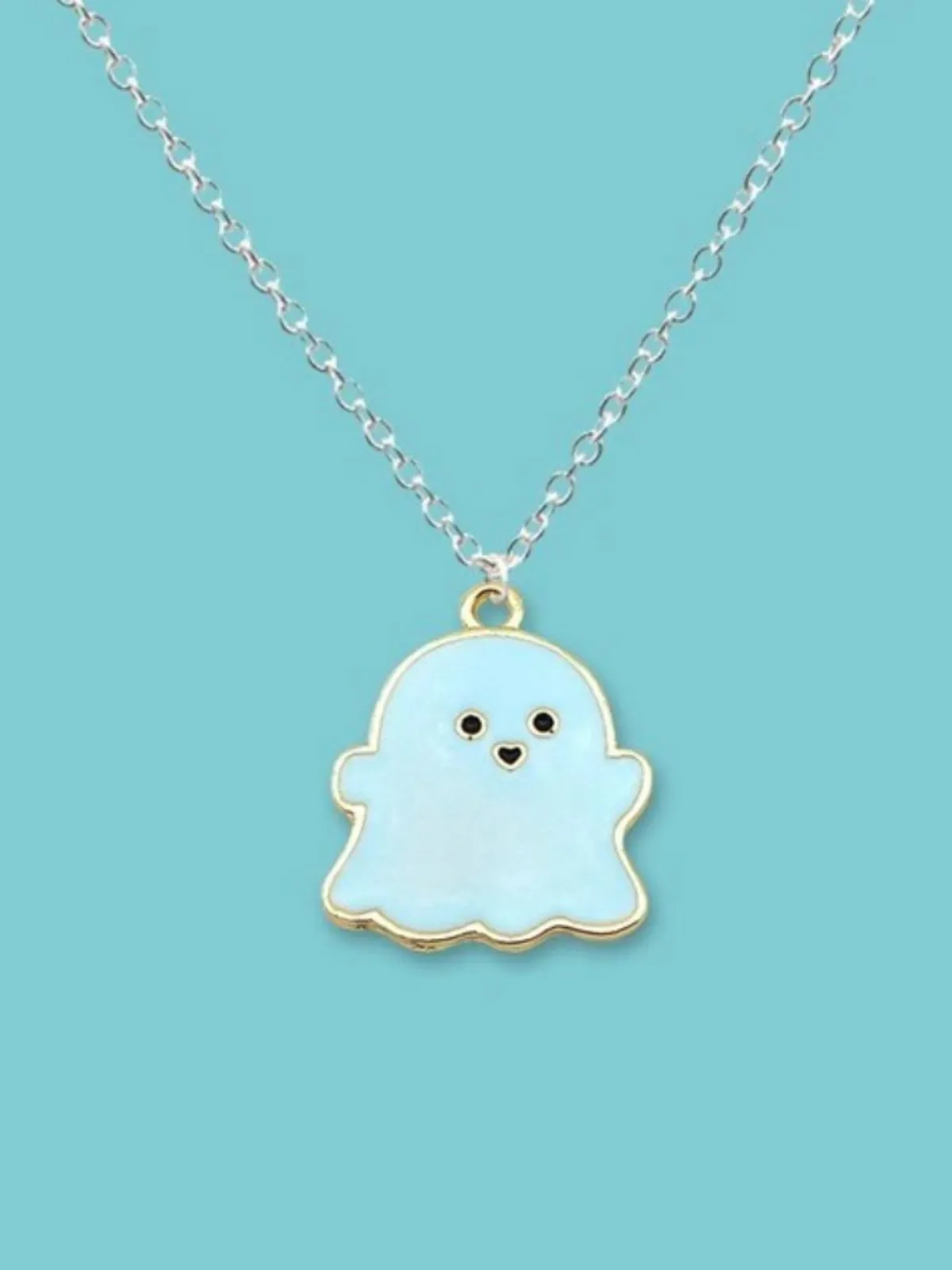 Boo-tiful Charm Ghost Pendant Necklace