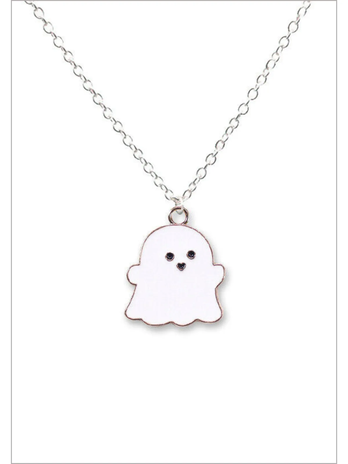 Boo-tiful Charm Ghost Pendant Necklace