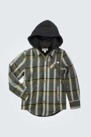 Boys Shirts | Glen Hooded- Woodland Herringbone | Appaman