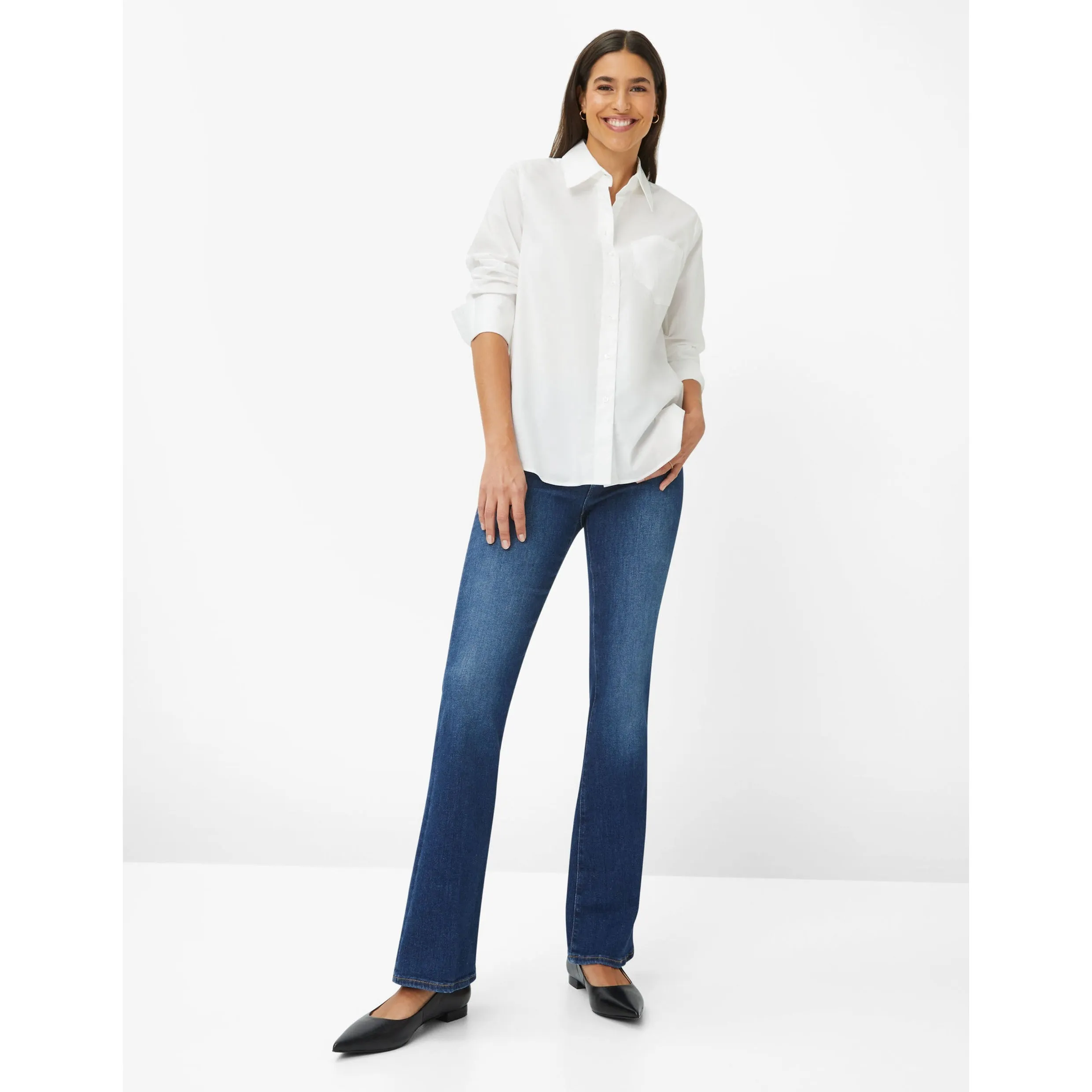 Brax Viki Shirt In White 45-6128/99