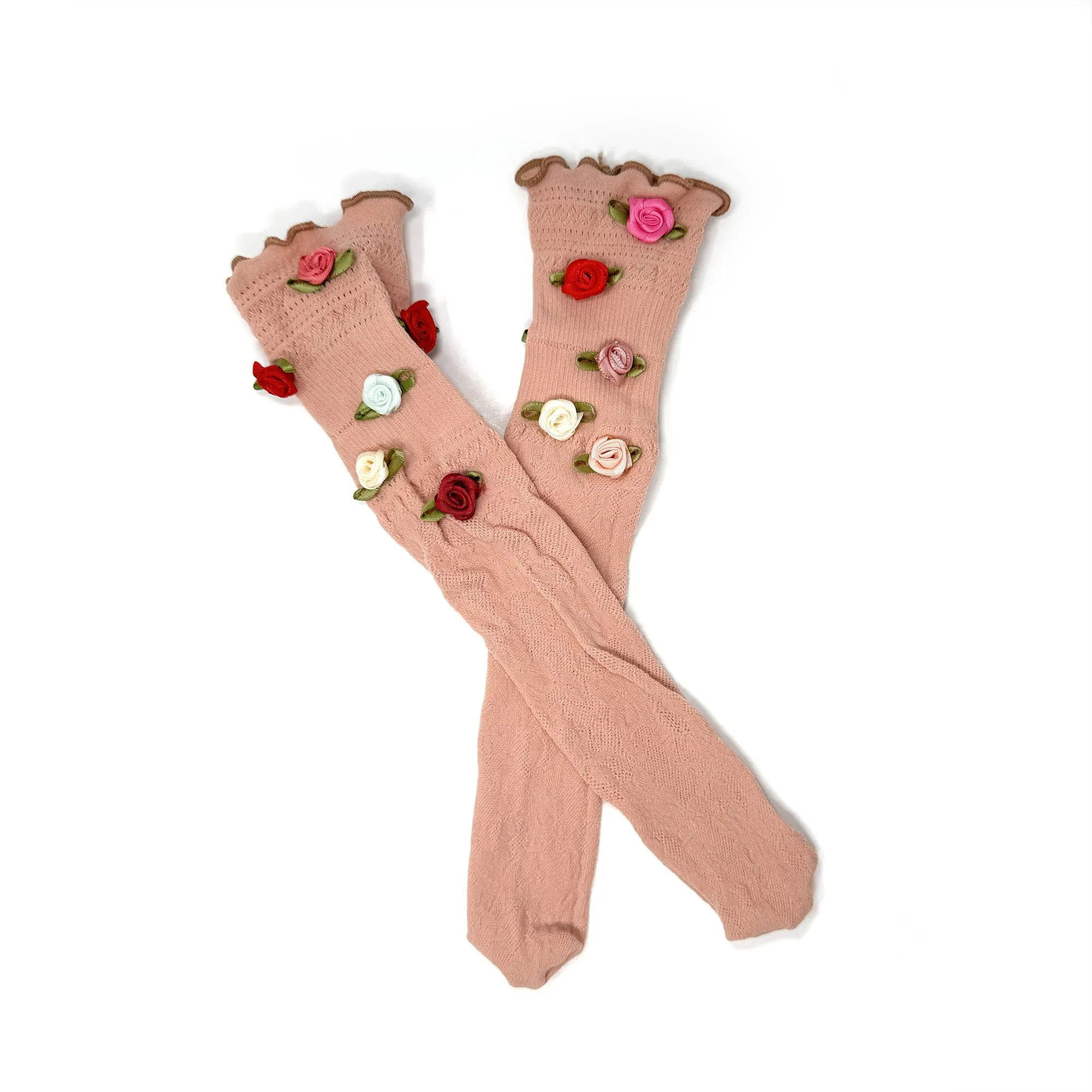 Briar Rose Socks – Cozy Floral Knit Socks for Fall & Winter | Perfect Gift for Her