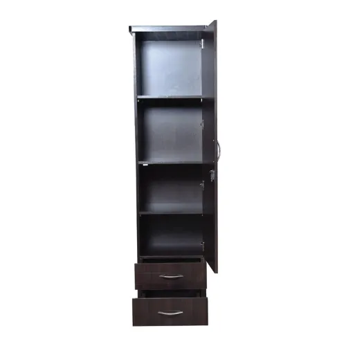 Brick Textured Single Door Wardorbe with Mirror