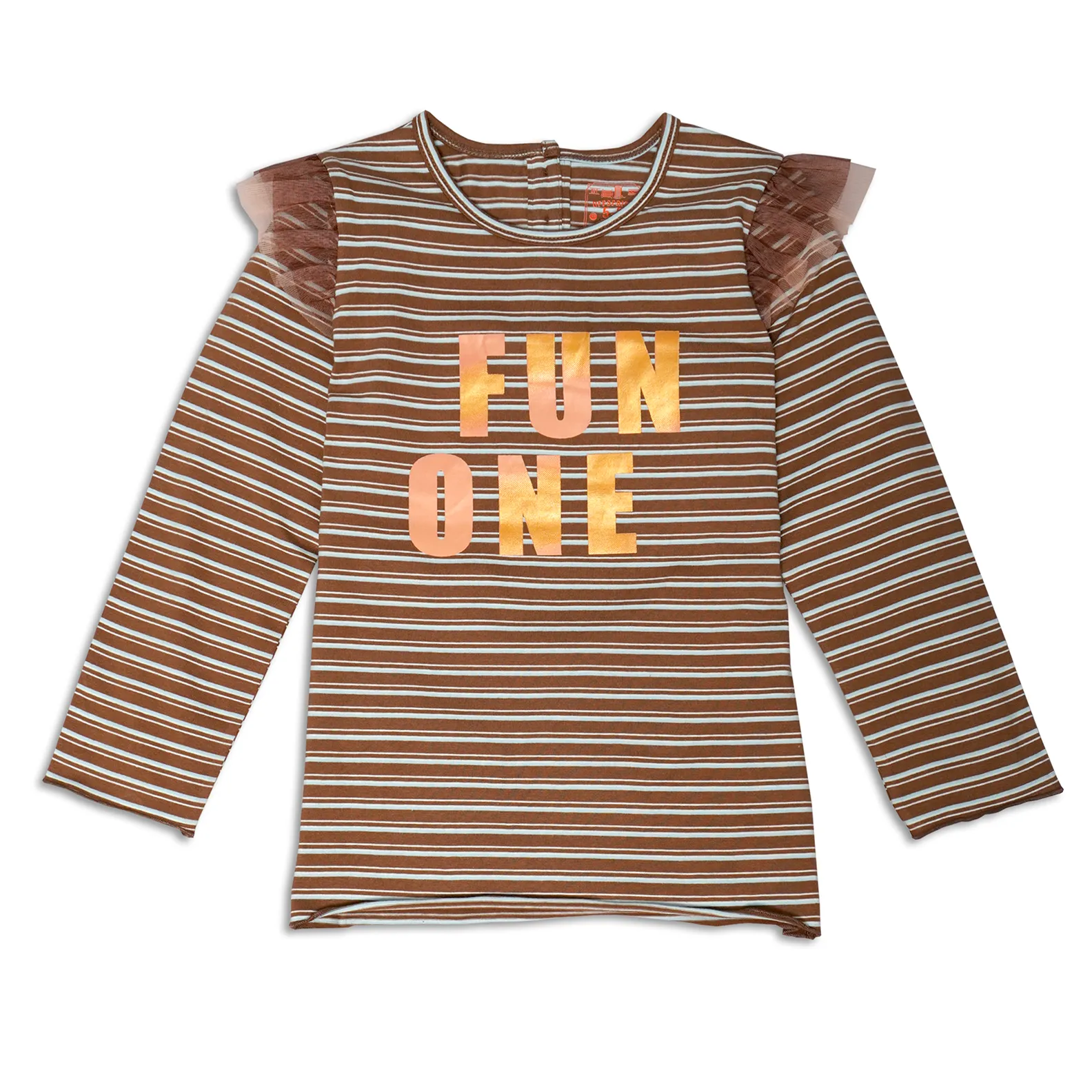 Brown Graphic Top