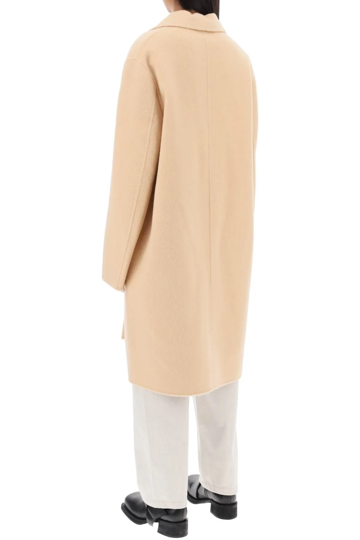 brushed-wool coat