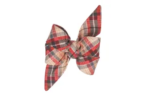 Burbank Plaid Dog Belle Bow