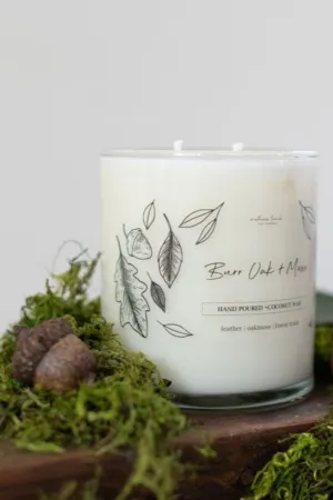 Burr Oak   Moss Glass Candle