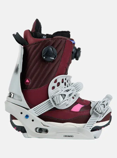 Burton Lexa X EST Snowboard Bindings Womens 2024 Grey / Logo