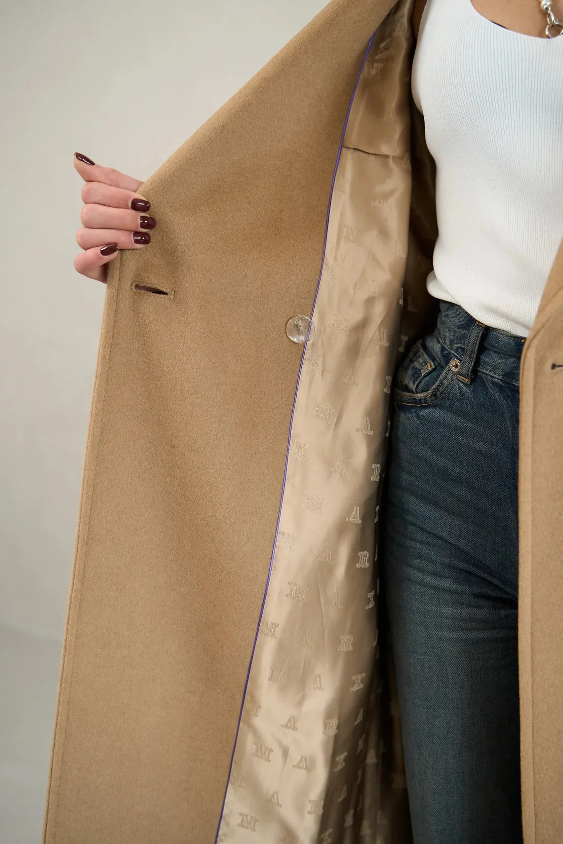 Camel cashmere coat