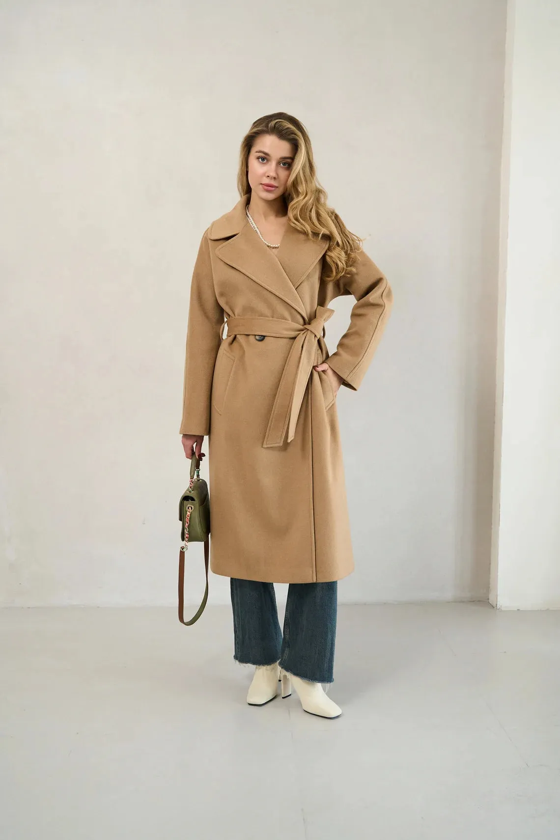 Camel cashmere coat