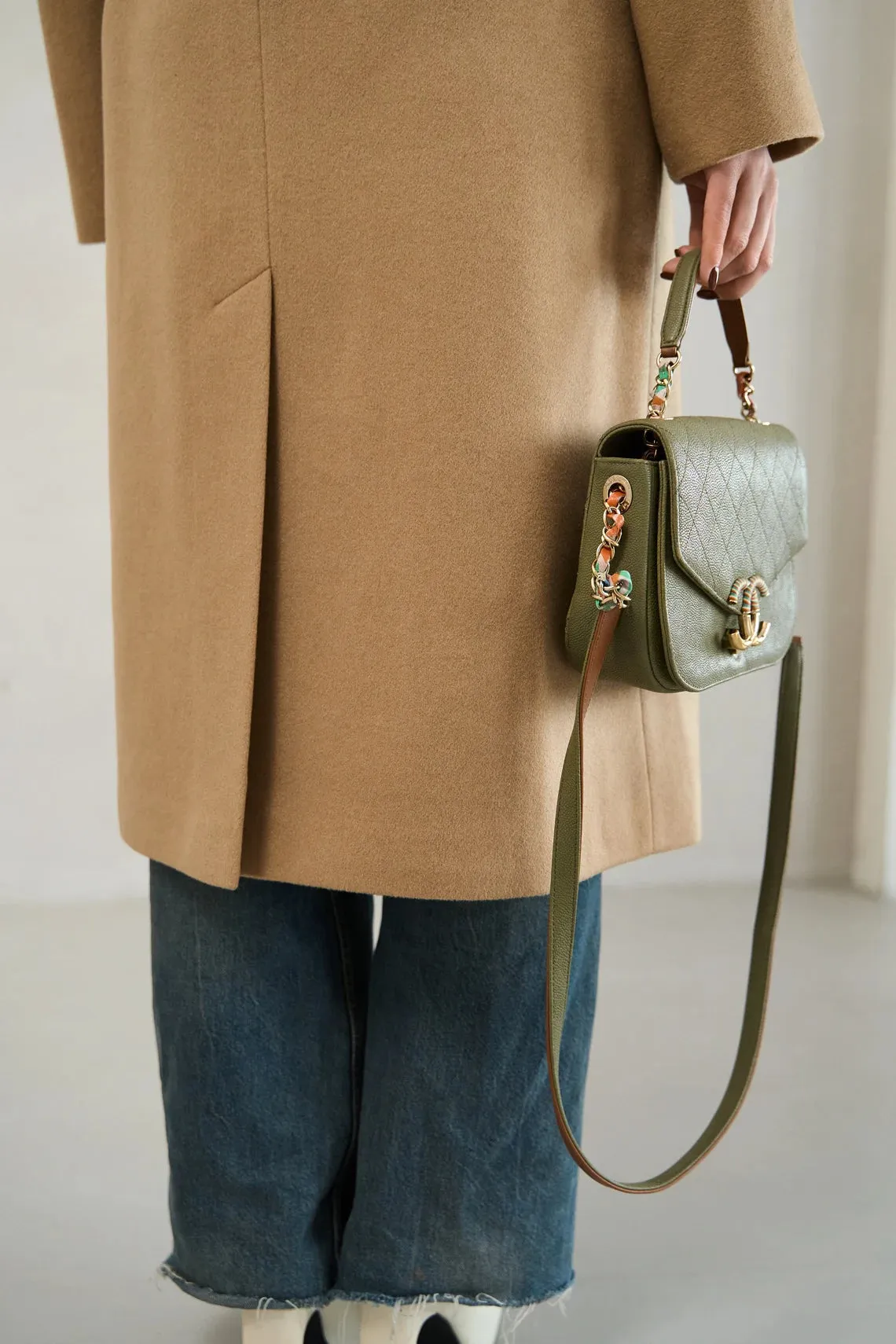 Camel cashmere coat