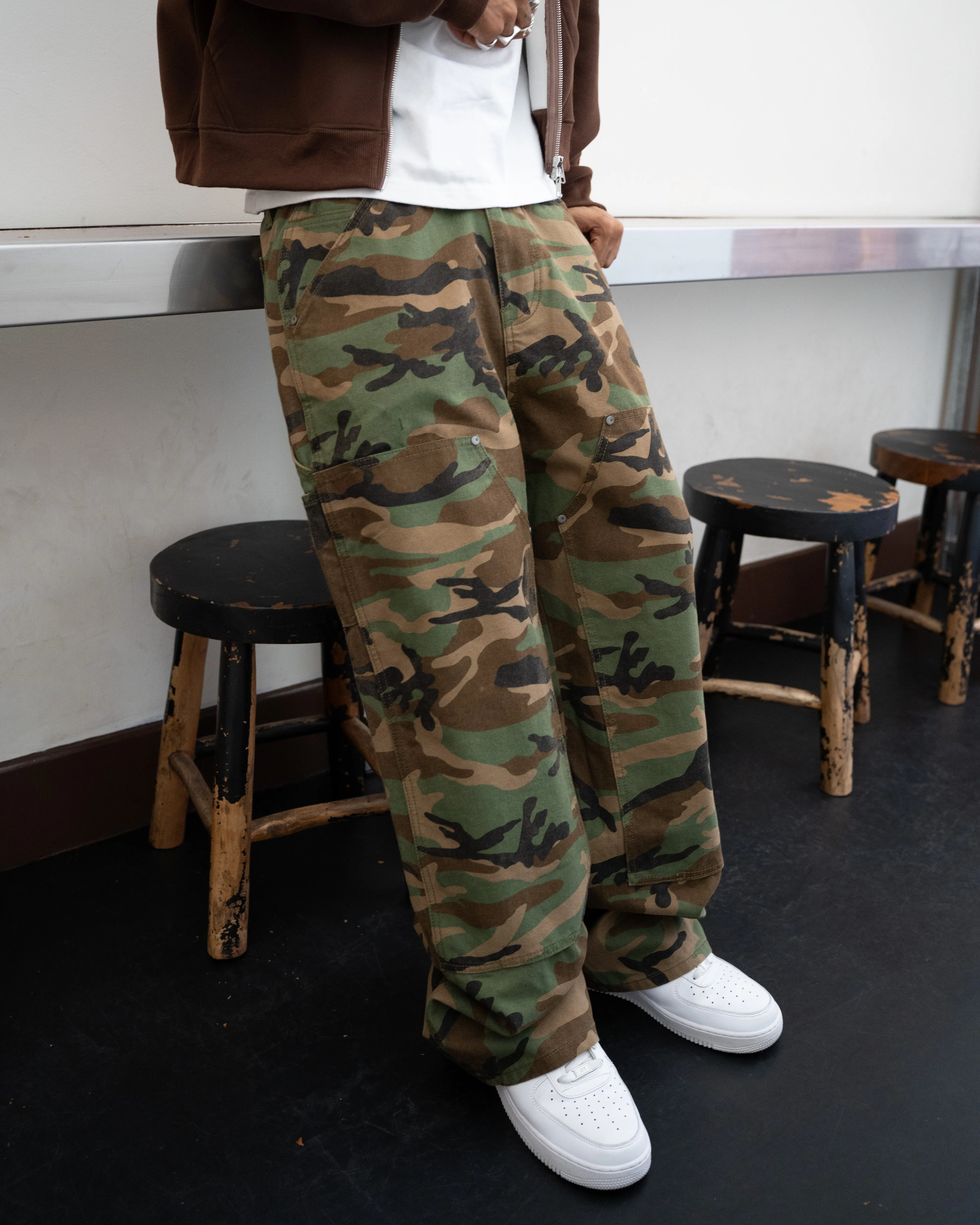 CAMO CARPENTER PANTS - OG CAMO