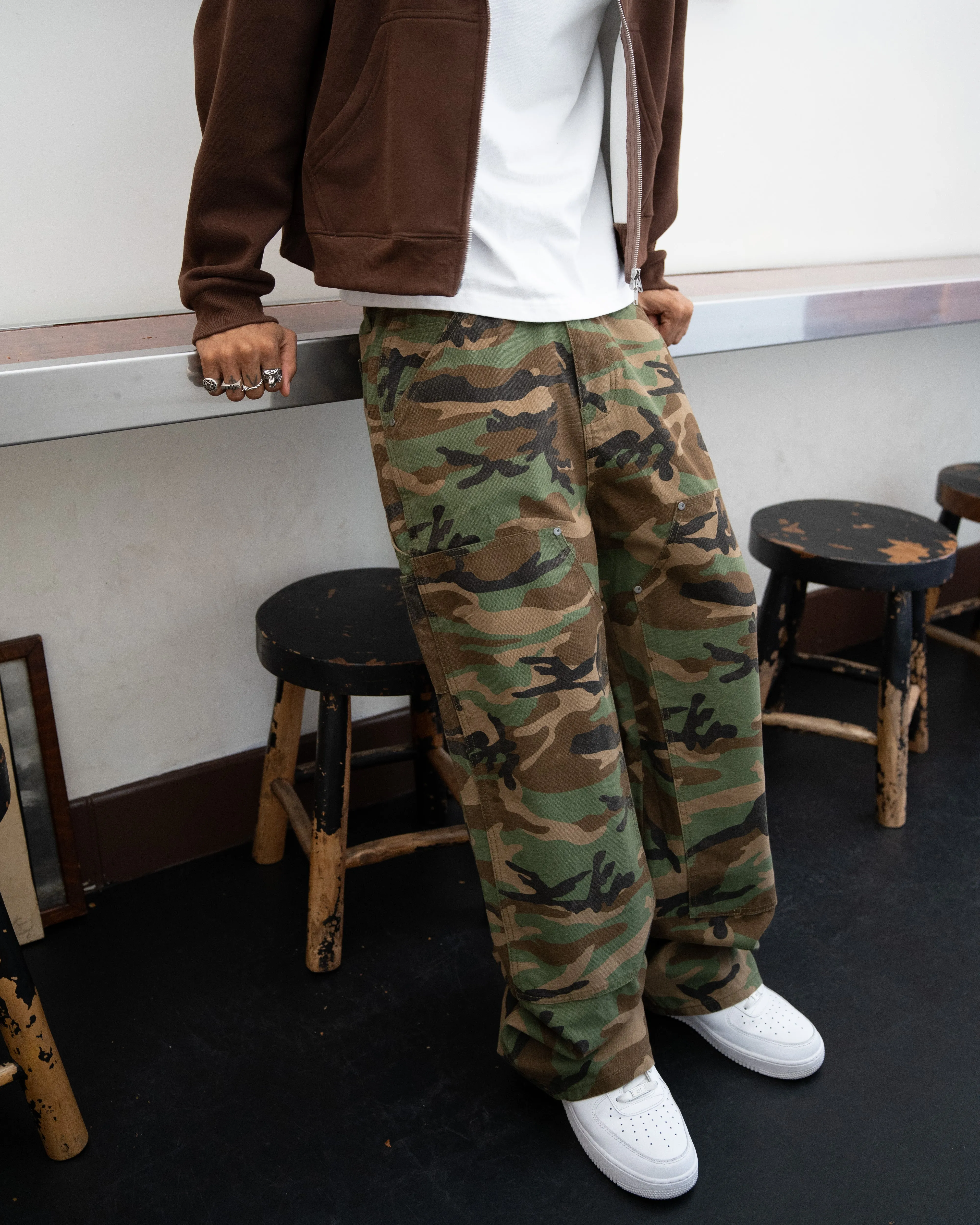 CAMO CARPENTER PANTS - OG CAMO