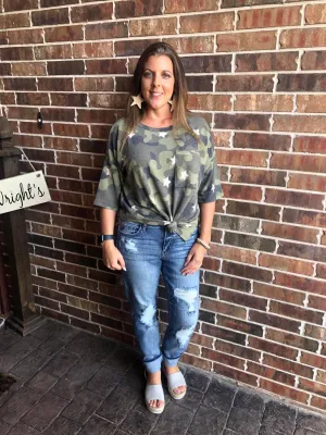 Camo Stars Top