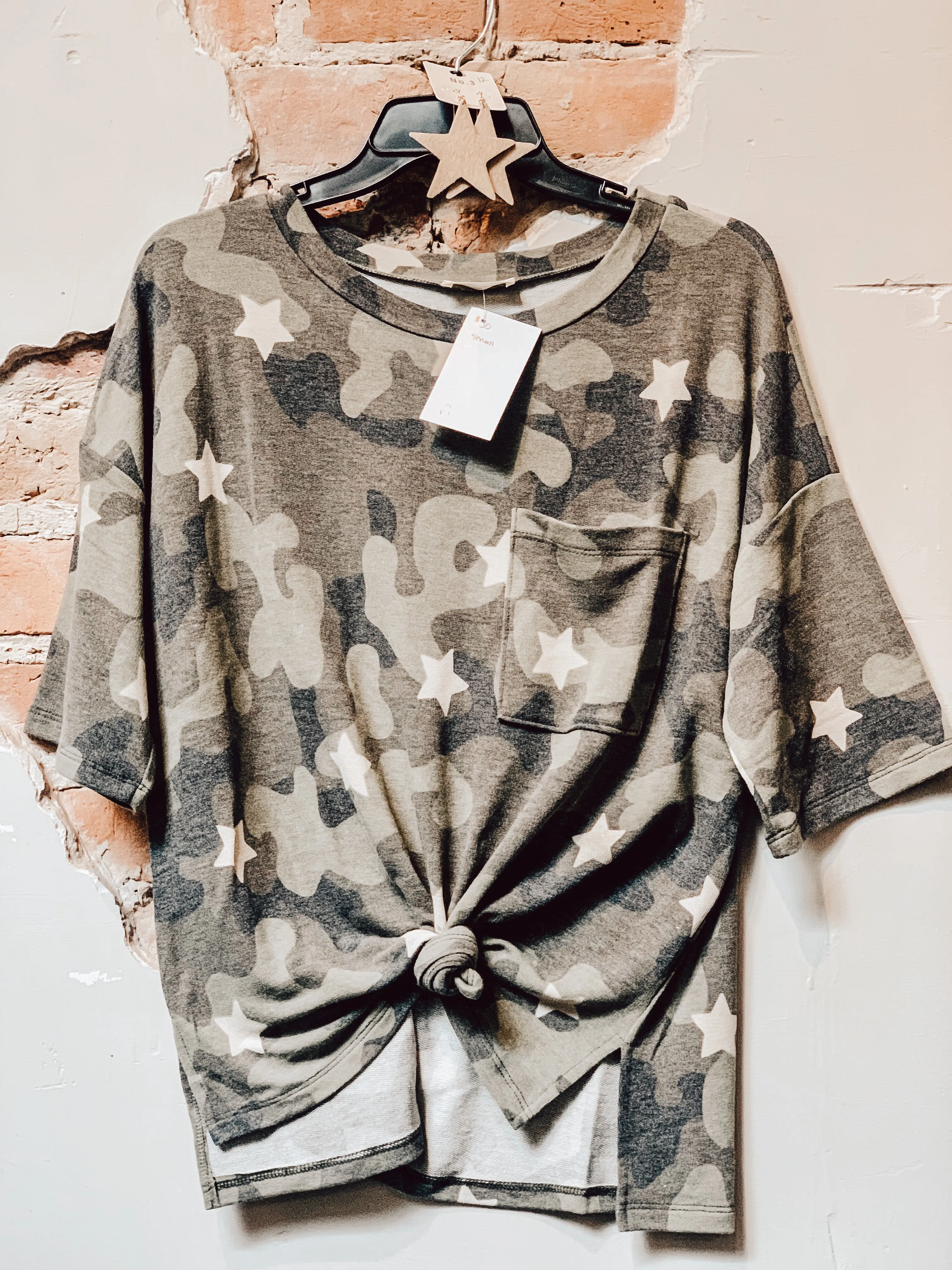 Camo Stars Top