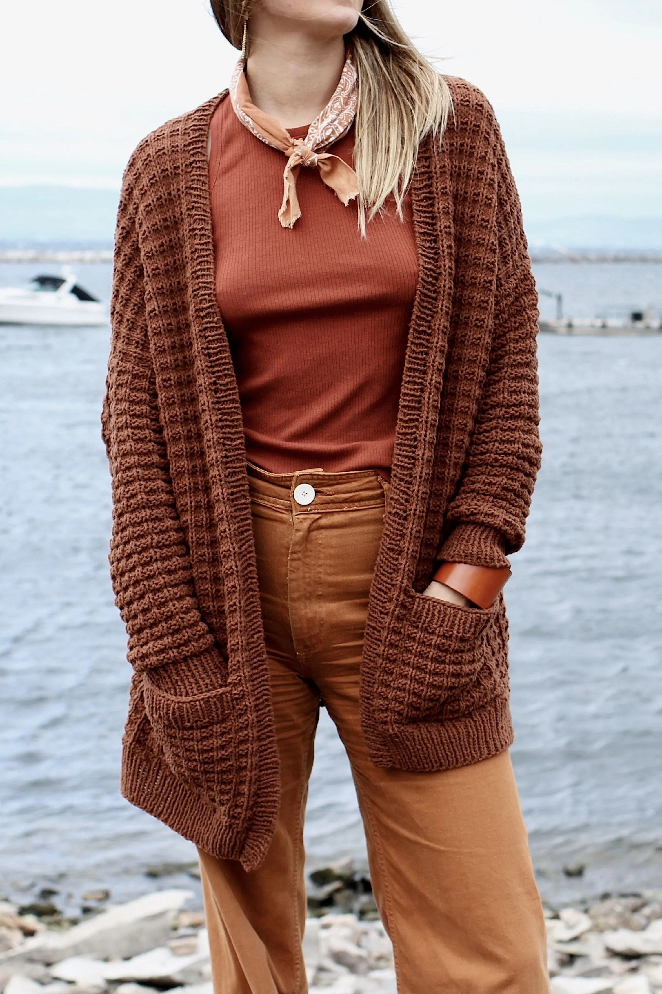 Campsite Waffle Cardigan (Knit)