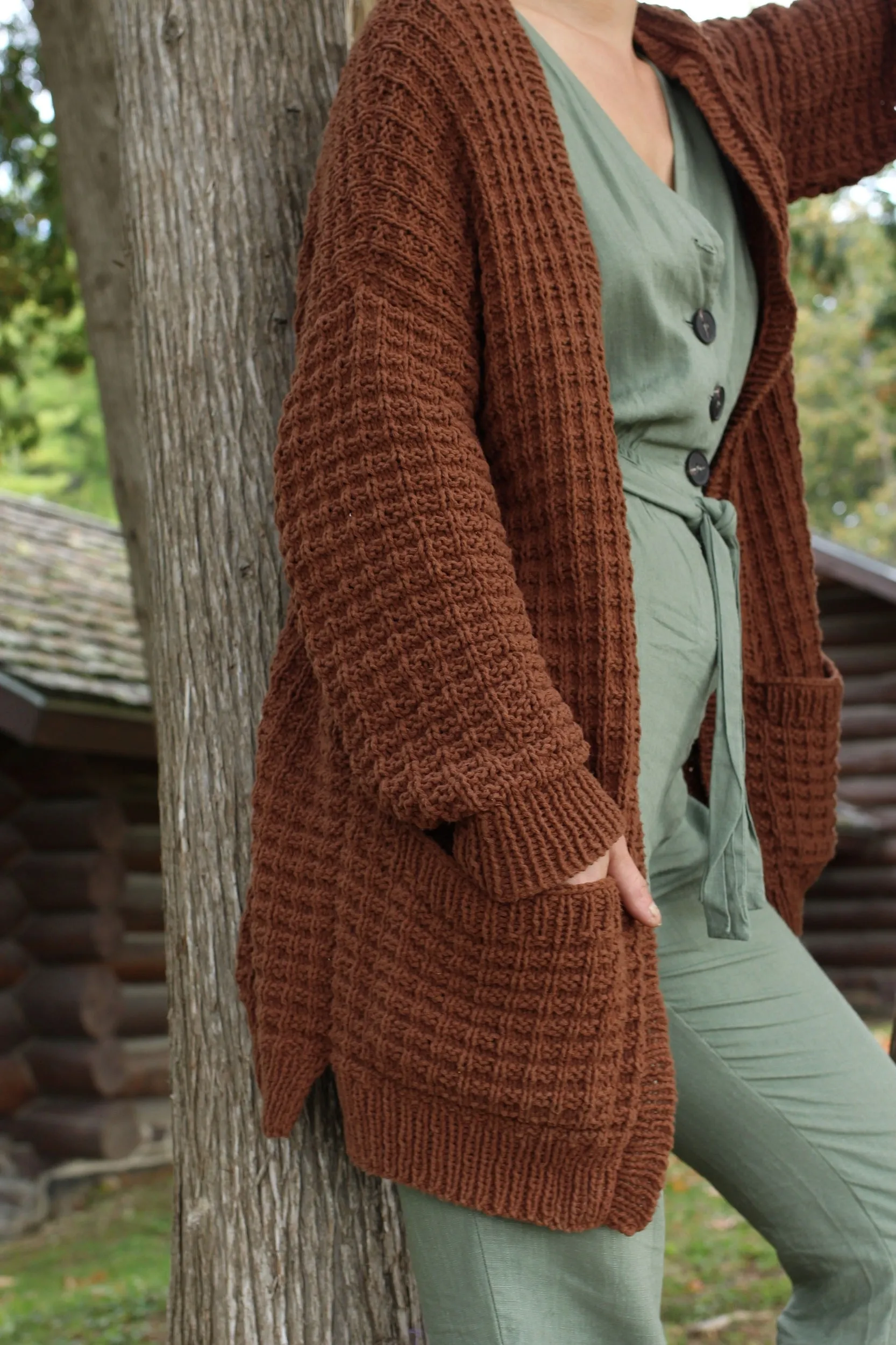 Campsite Waffle Cardigan (Knit)