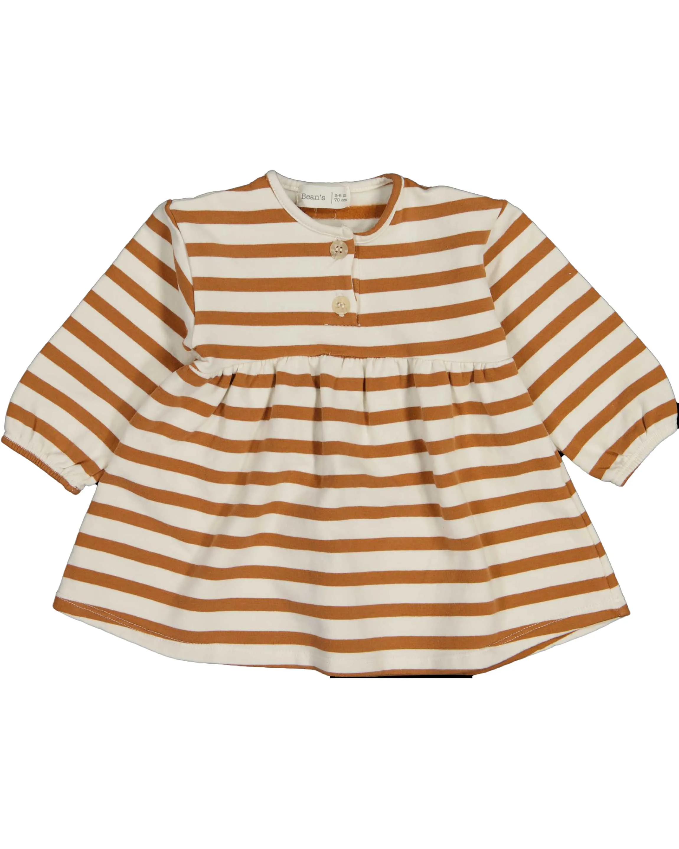 Caramel Striped Knit Dress