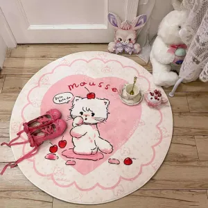 Cartoon Pink Mikko Rug - Lovesickdoe