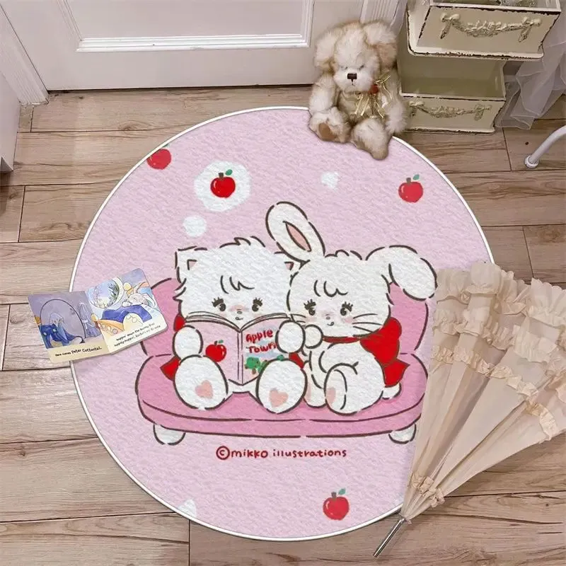 Cartoon Pink Mikko Rug - Lovesickdoe