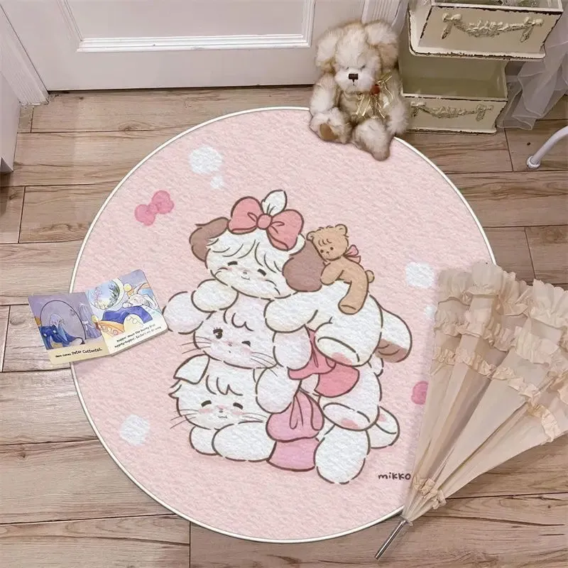 Cartoon Pink Mikko Rug - Lovesickdoe