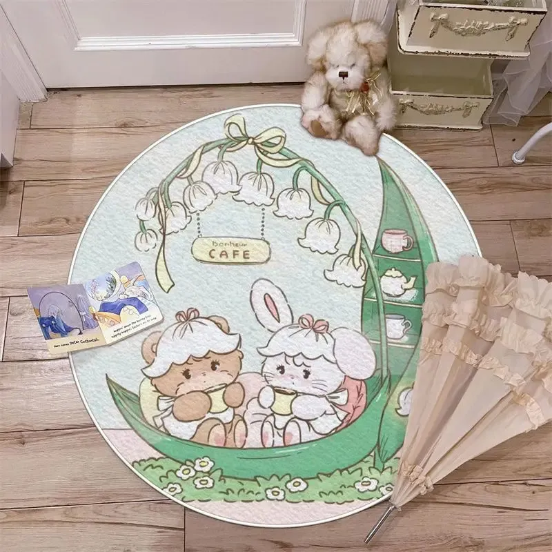 Cartoon Pink Mikko Rug - Lovesickdoe