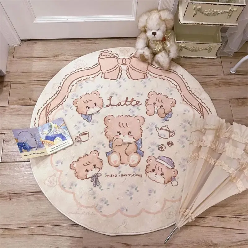 Cartoon Pink Mikko Rug - Lovesickdoe