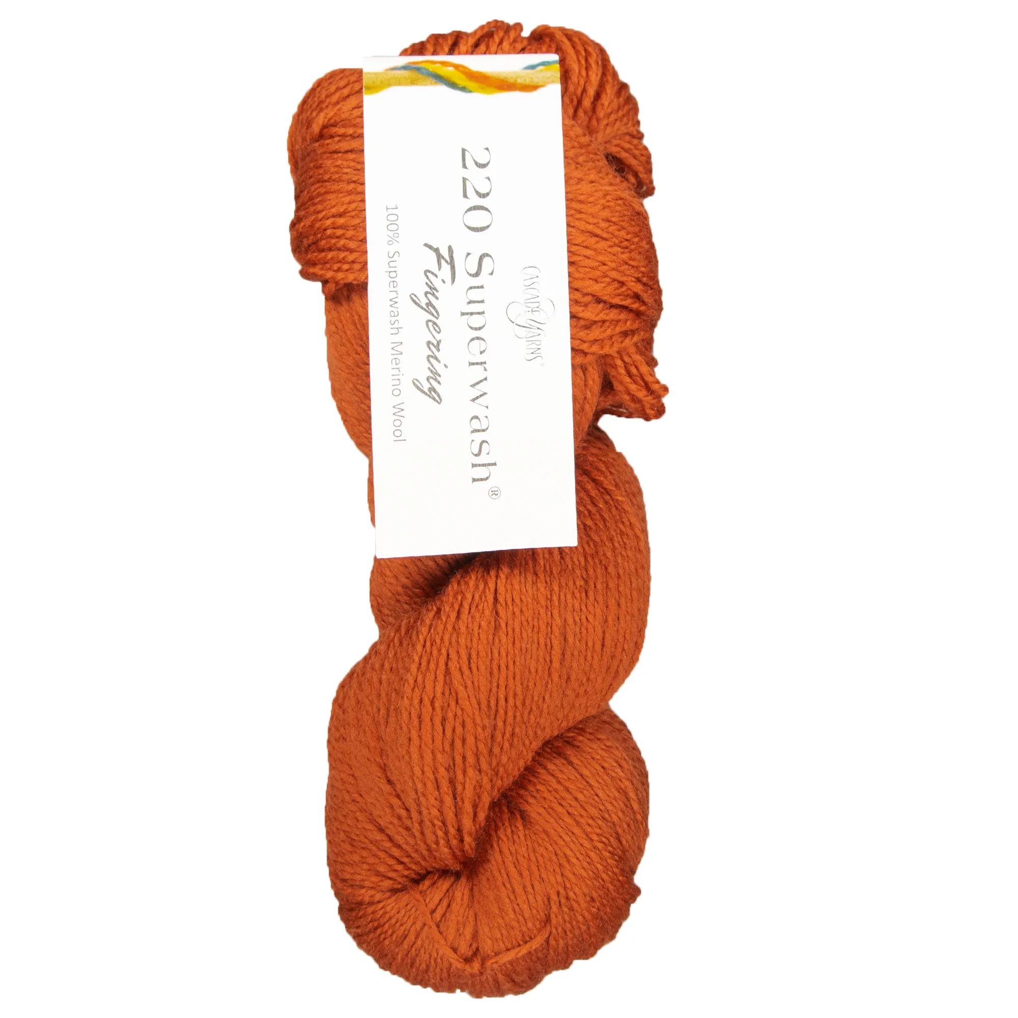 Cascade Yarns 220 Superwash Fingering Yarn - 06 Burnt Orange