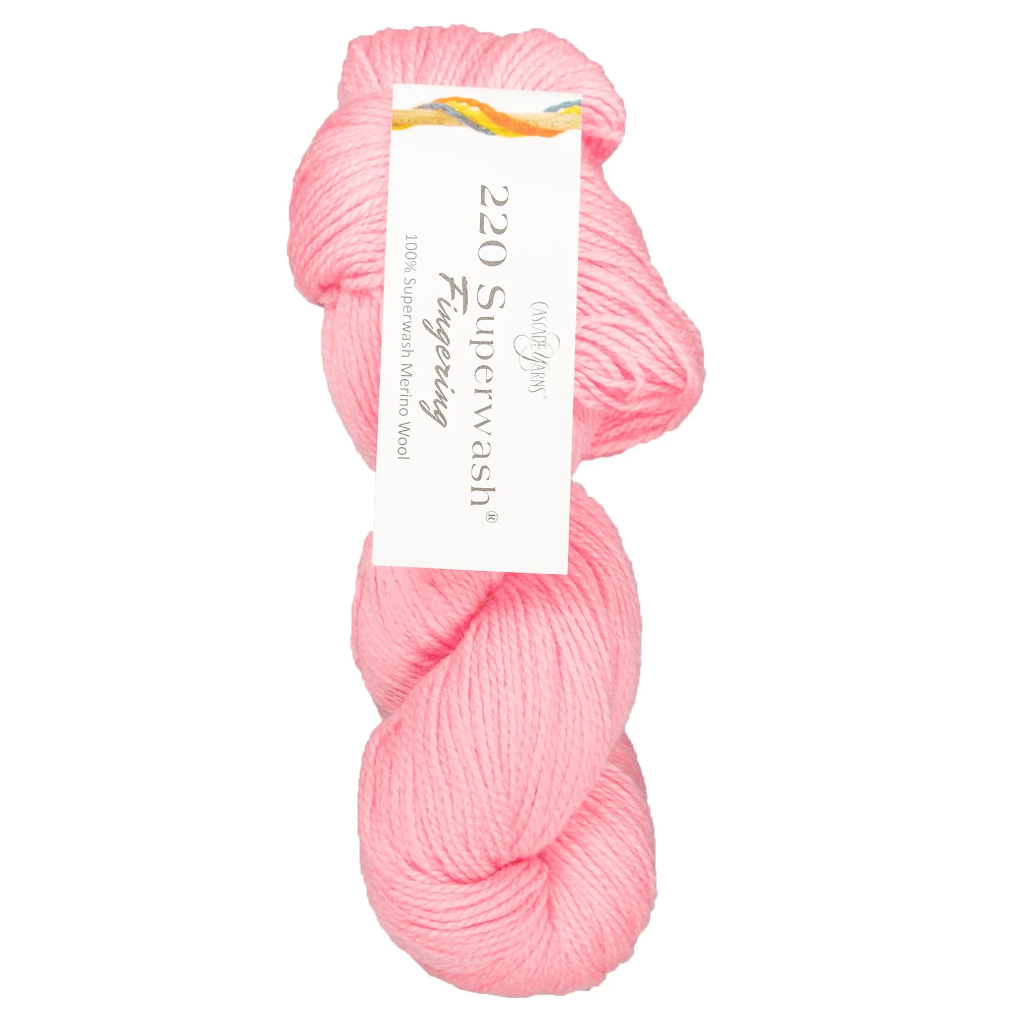 Cascade Yarns 220 Superwash Fingering Yarn - 24 Candy Pink