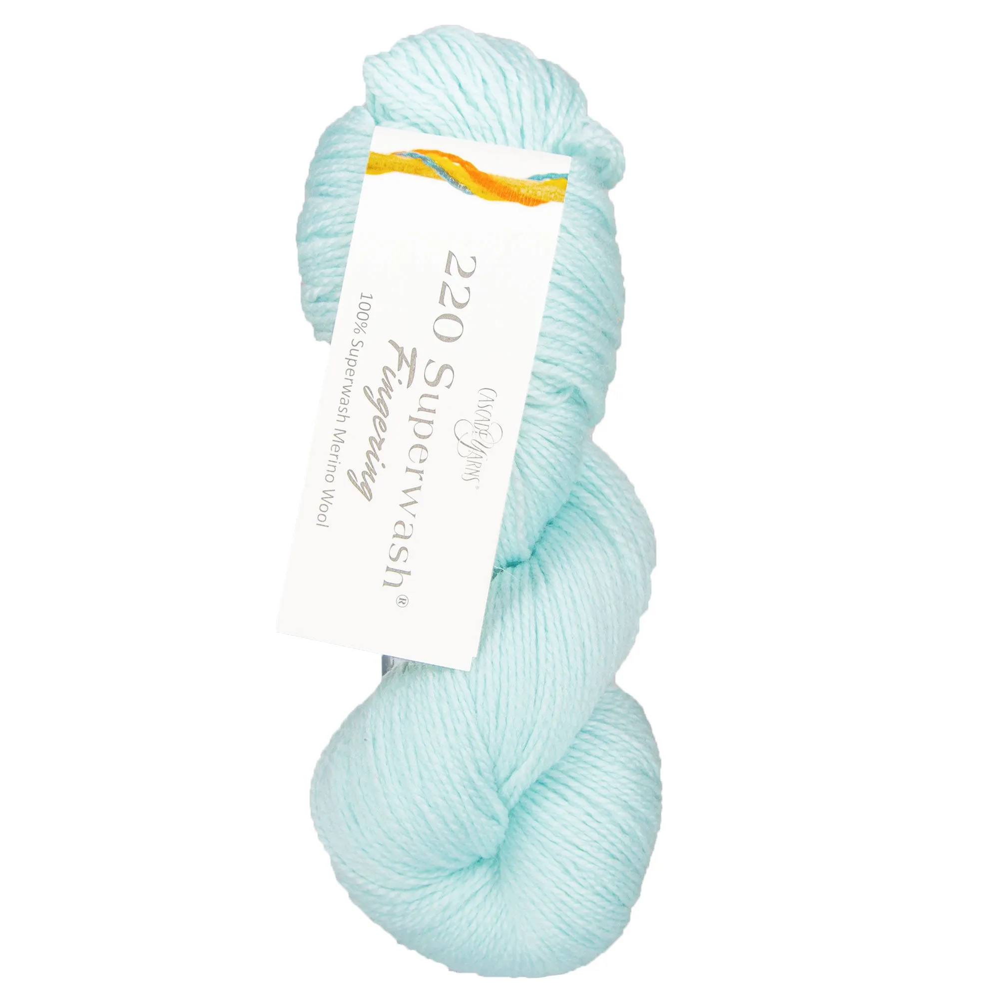 Cascade Yarns 220 Superwash Fingering Yarn - 90 Pastel Turquoise