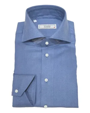 Cashmere Touch Sport Shirt in Blue