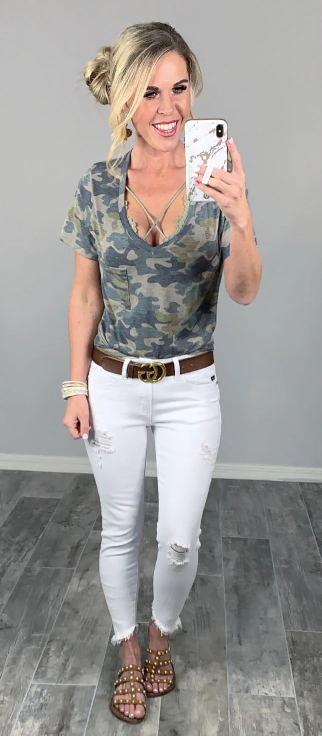 Casual in Camo Top - Light