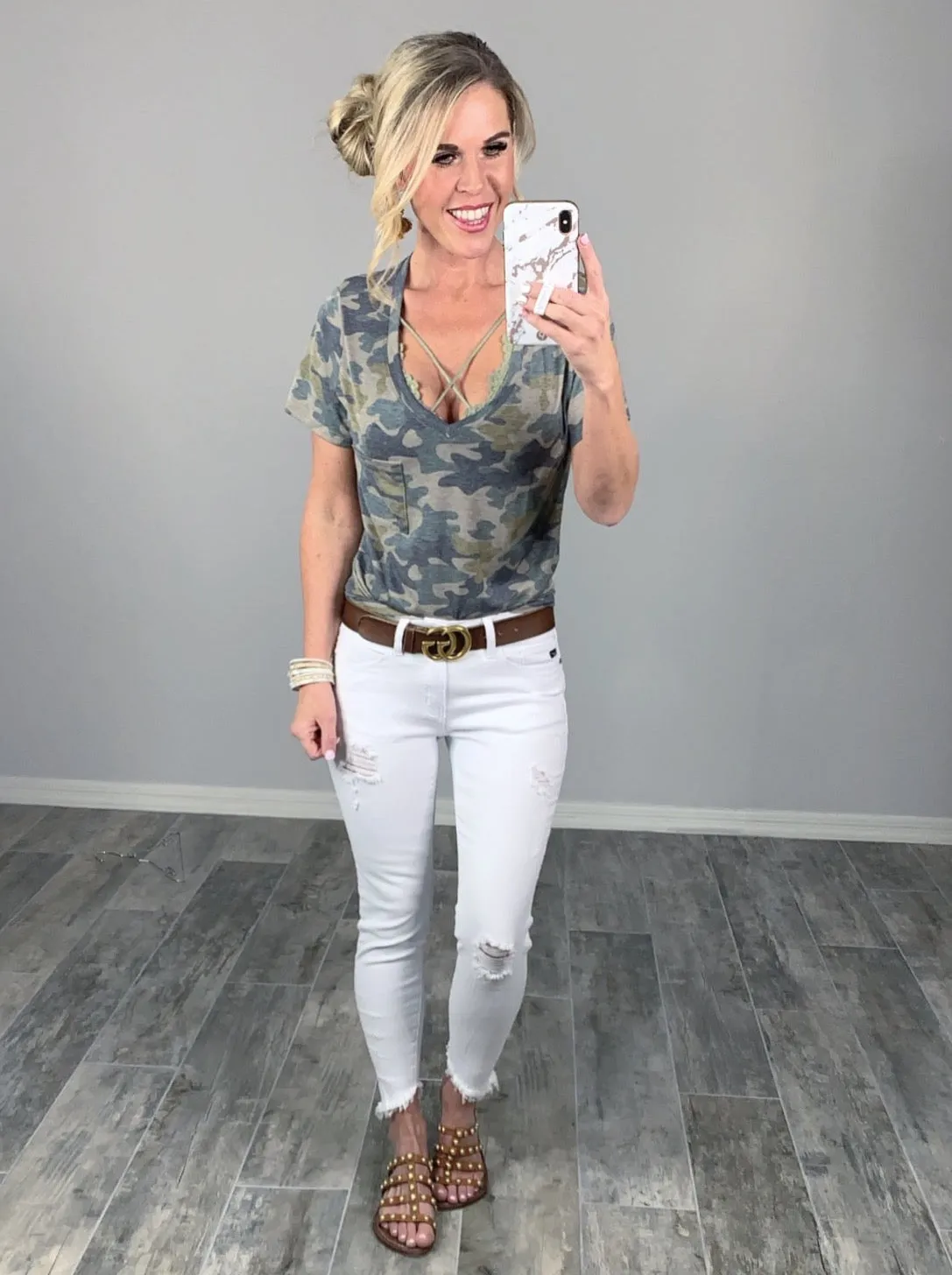 Casual in Camo Top - Light