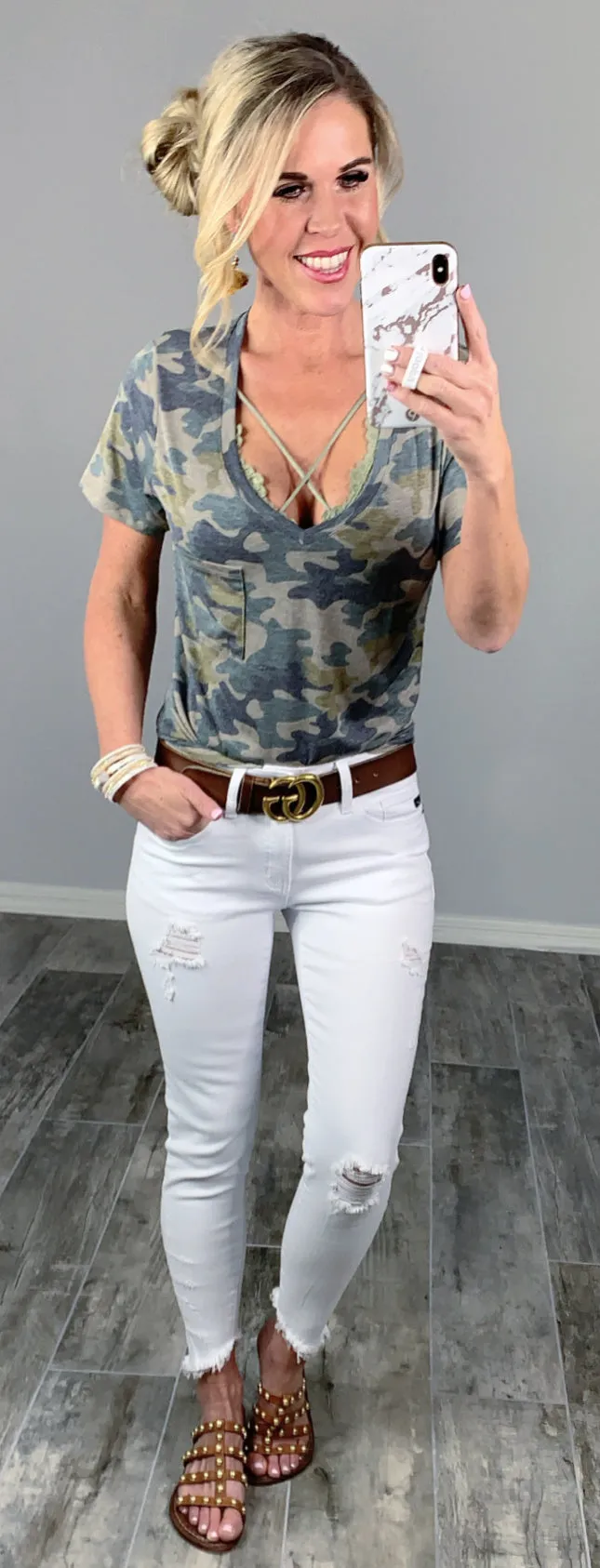 Casual in Camo Top - Light