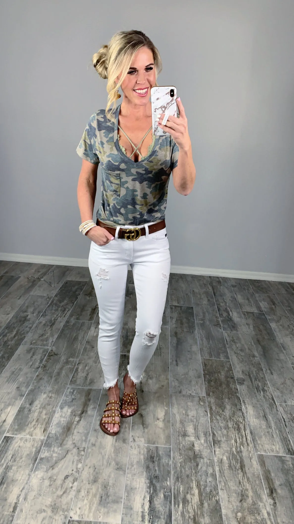 Casual in Camo Top - Light