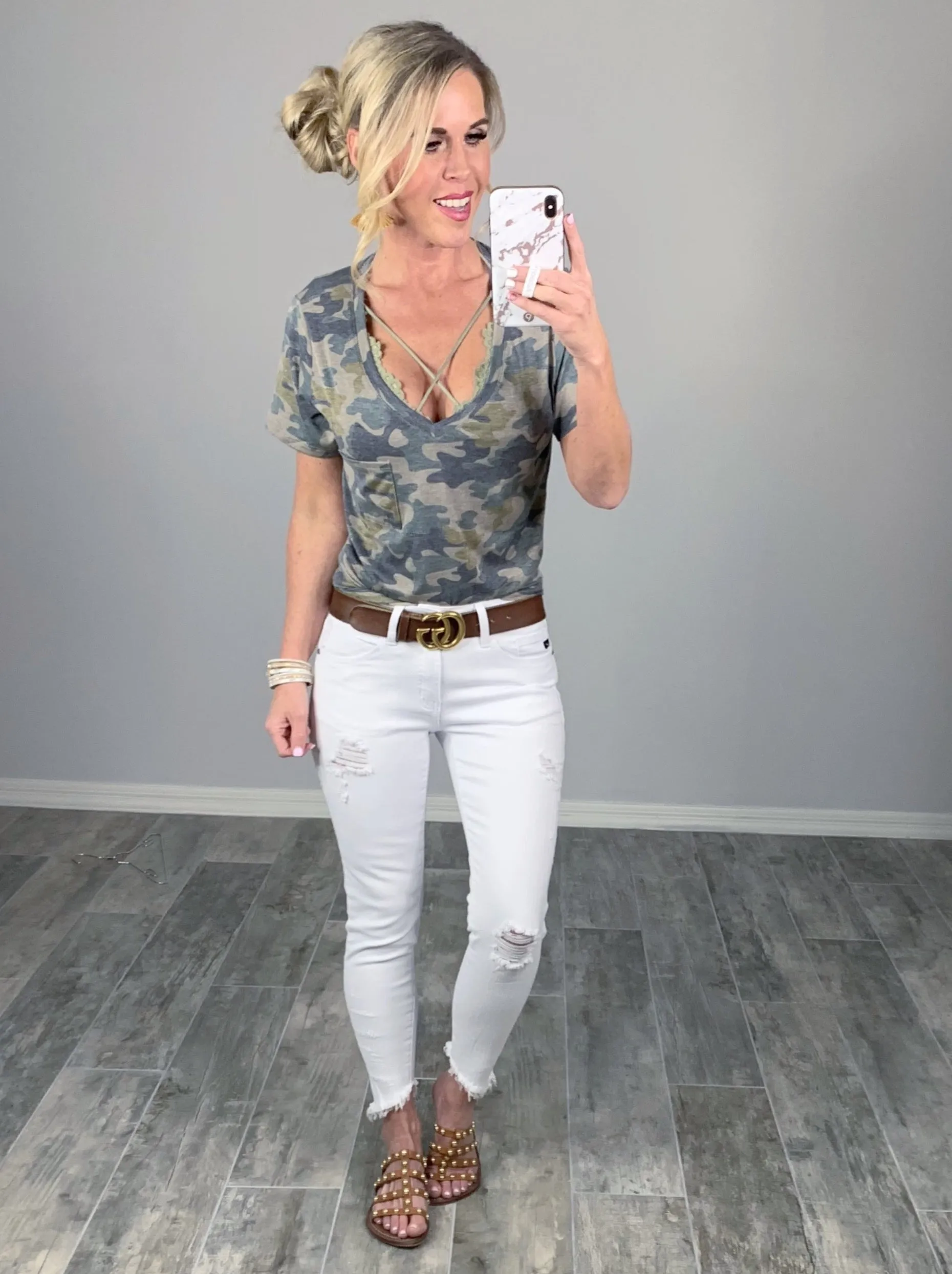 Casual in Camo Top - Light