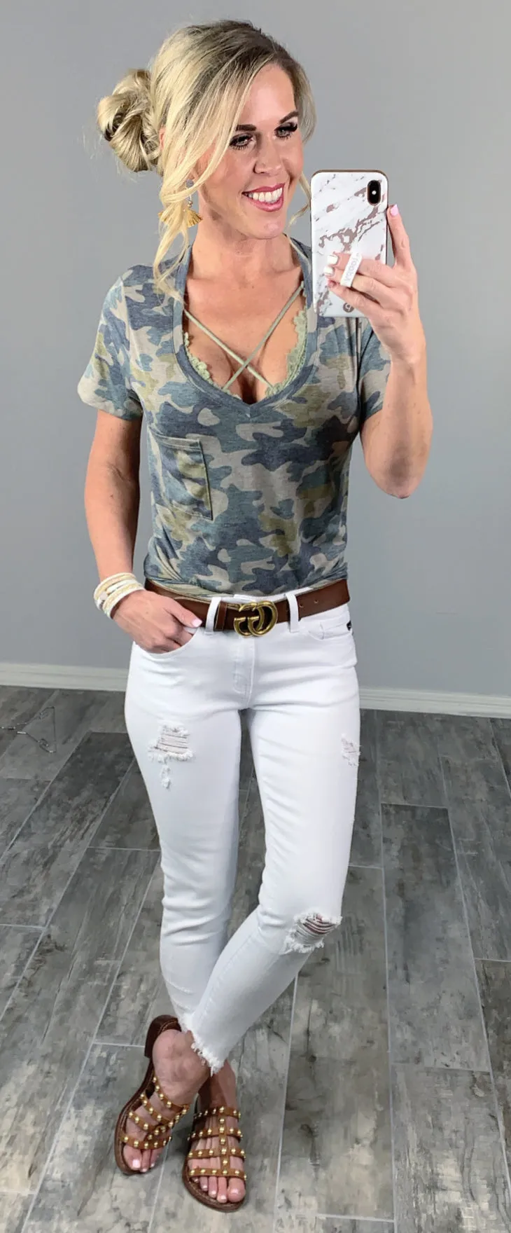 Casual in Camo Top - Light