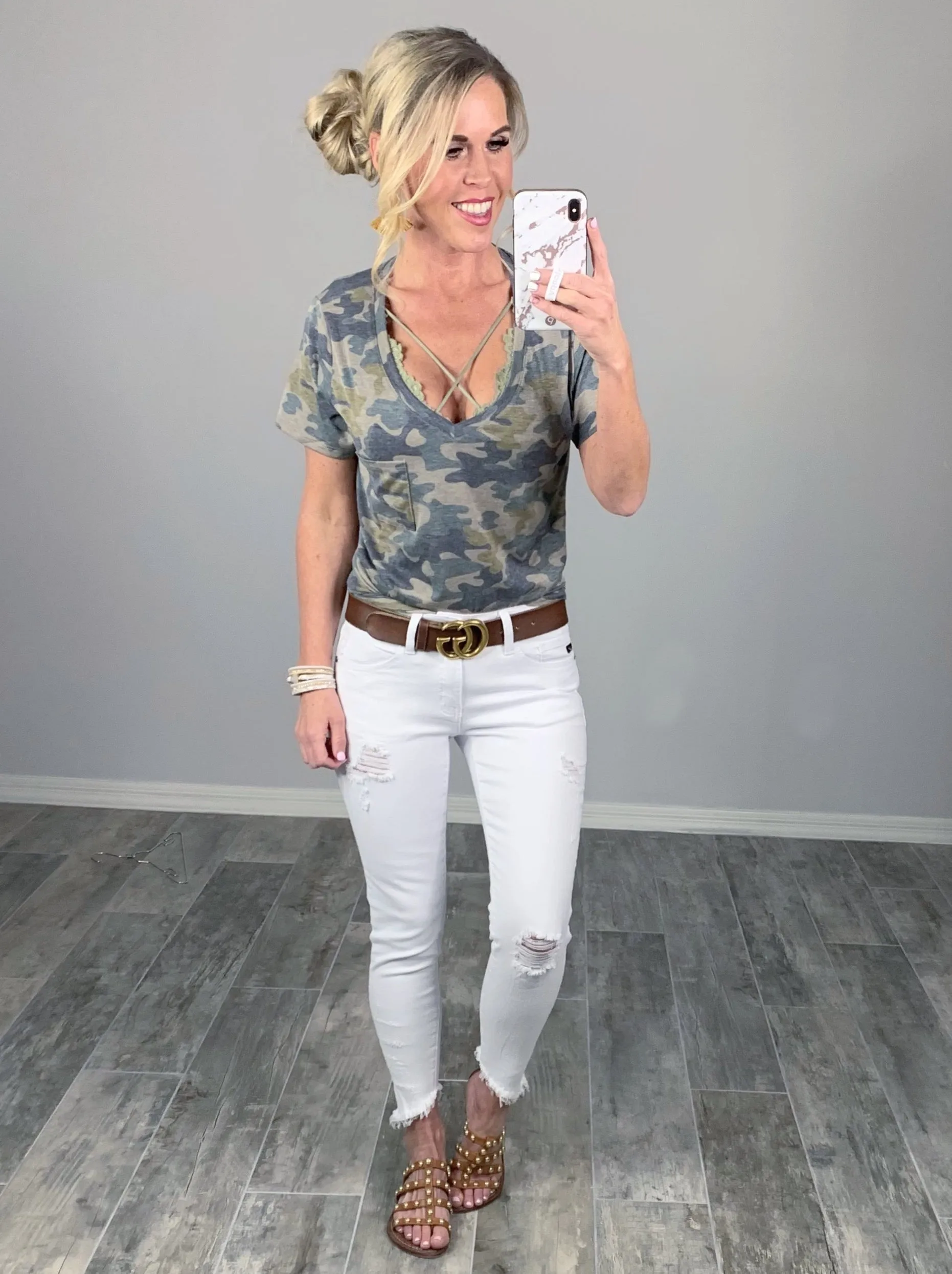 Casual in Camo Top - Light