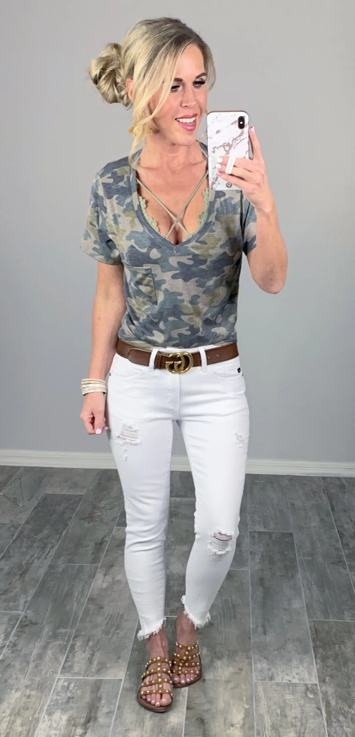 Casual in Camo Top - Light