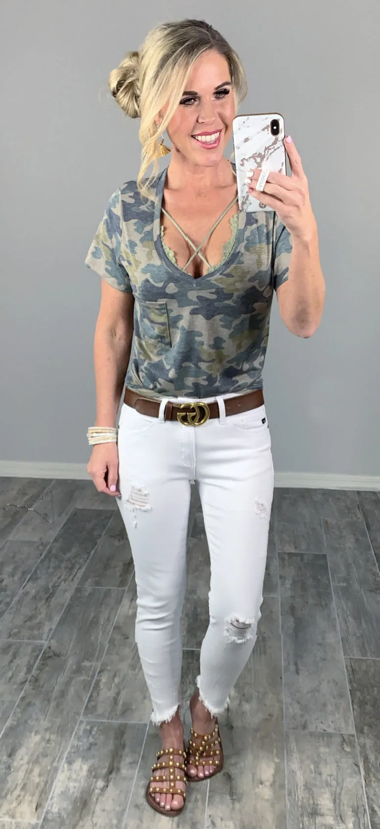 Casual in Camo Top - Light