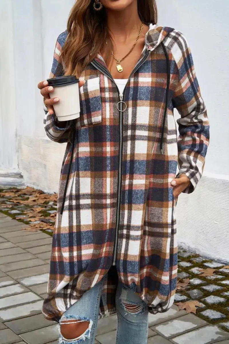 Casual Loose Zip Up Hoodie